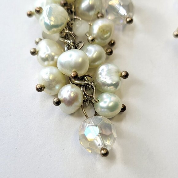 Long Pearl Earrings Statement Pearl Earrings - Picture 4 of 8